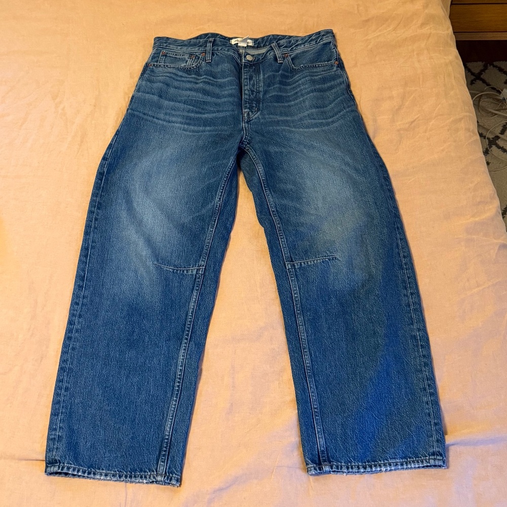 Madewell The Darted Barrel-Leg Jean